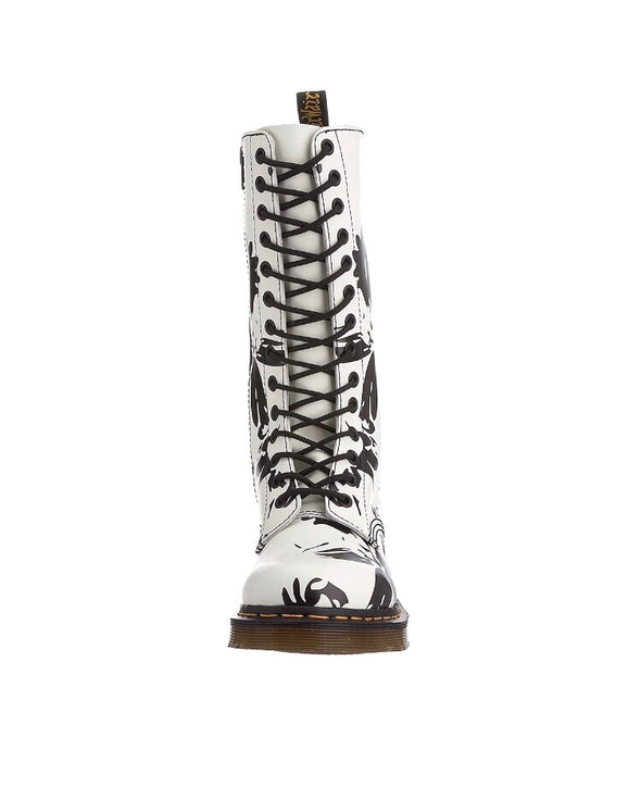 Petula Bloom White Lamper Boot - Women's Fashion Winter Waterproof Snow Boots for Outdoor Hiking, Walking & Casual Wear