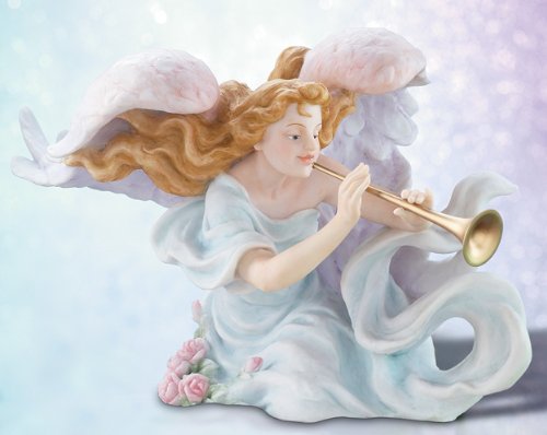 Seraphim Classics By Roman 'Heralding a Joyous Sound' #68635 - Premium Collectible Figurine for Home Decor, Gift & Angelic Display