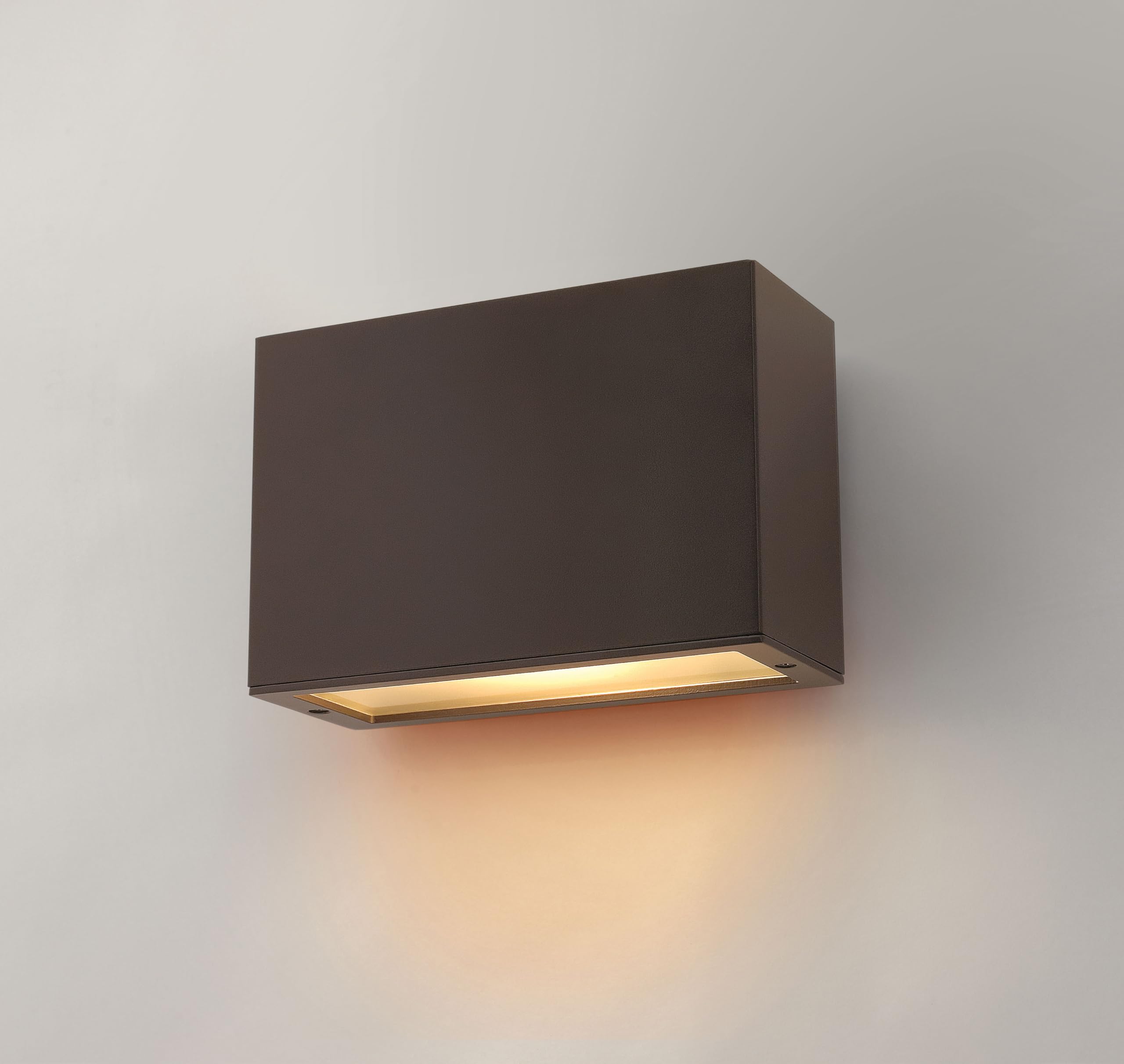 Hinkley Atlantis Extra Small LED Outdoor Wall Lantern - Modern Dark Sky Approved Aluminum Fixture with Satin Black Finish - Perfect for Porch, Patio, and Garden Lighting