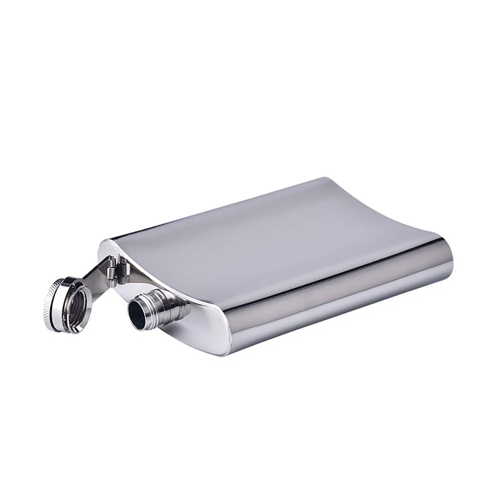 Premium 10oz Stainless Steel Hip Flask with Funnel - Leakproof Portable Liquor Flask for Whiskey, Bourbon & Vodka - Perfect for Outdoor Adventures, Camping, Travel & Gifts