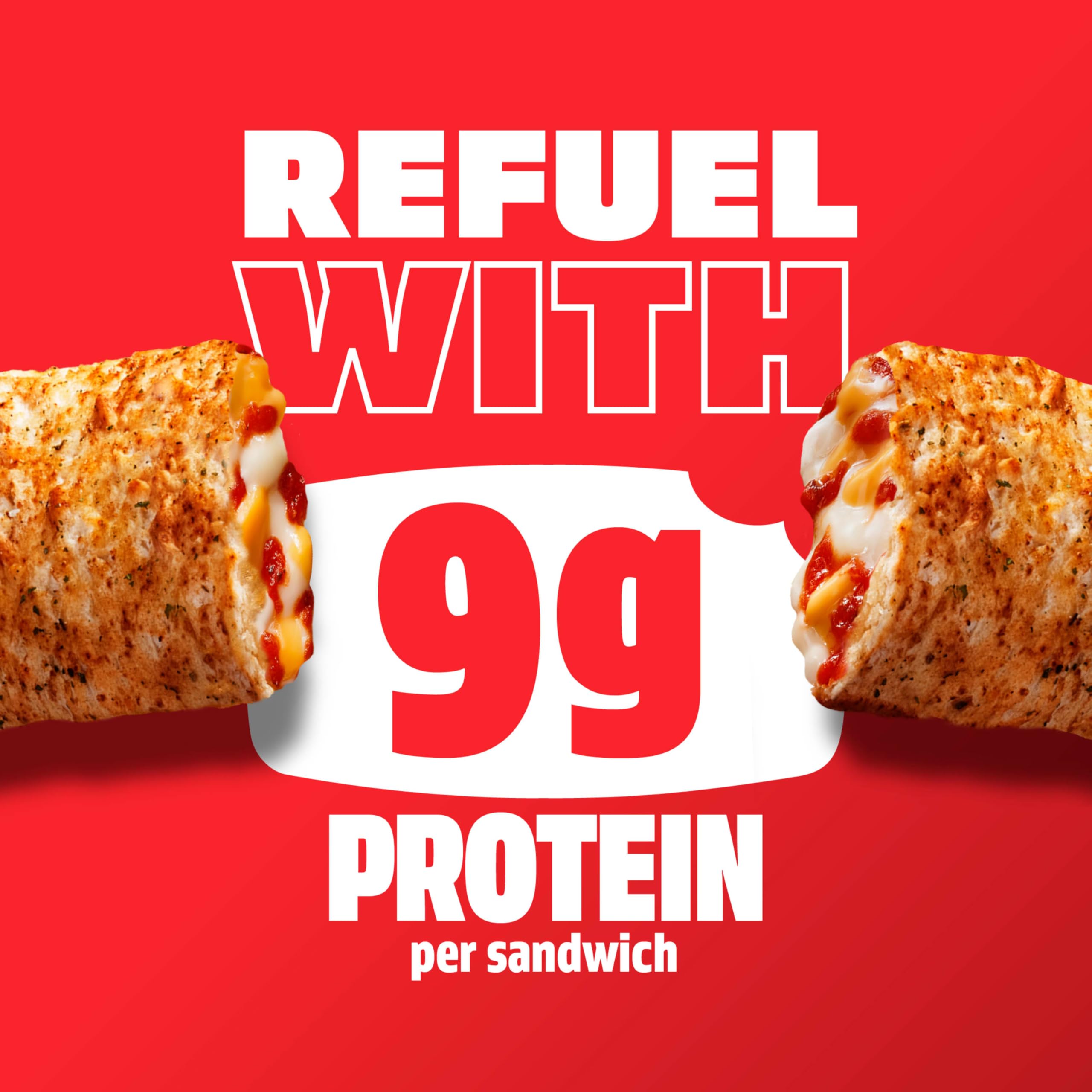 Hot Pockets Four Cheese Pizza Frozen Snacks in Garlic Buttery Crust - 2 Pack (8.5 oz Each) | Quick Microwaveable Meals for Lunch, Dinner or Late Night Snacking | Perfect for Busy Families, Students & Office Workers