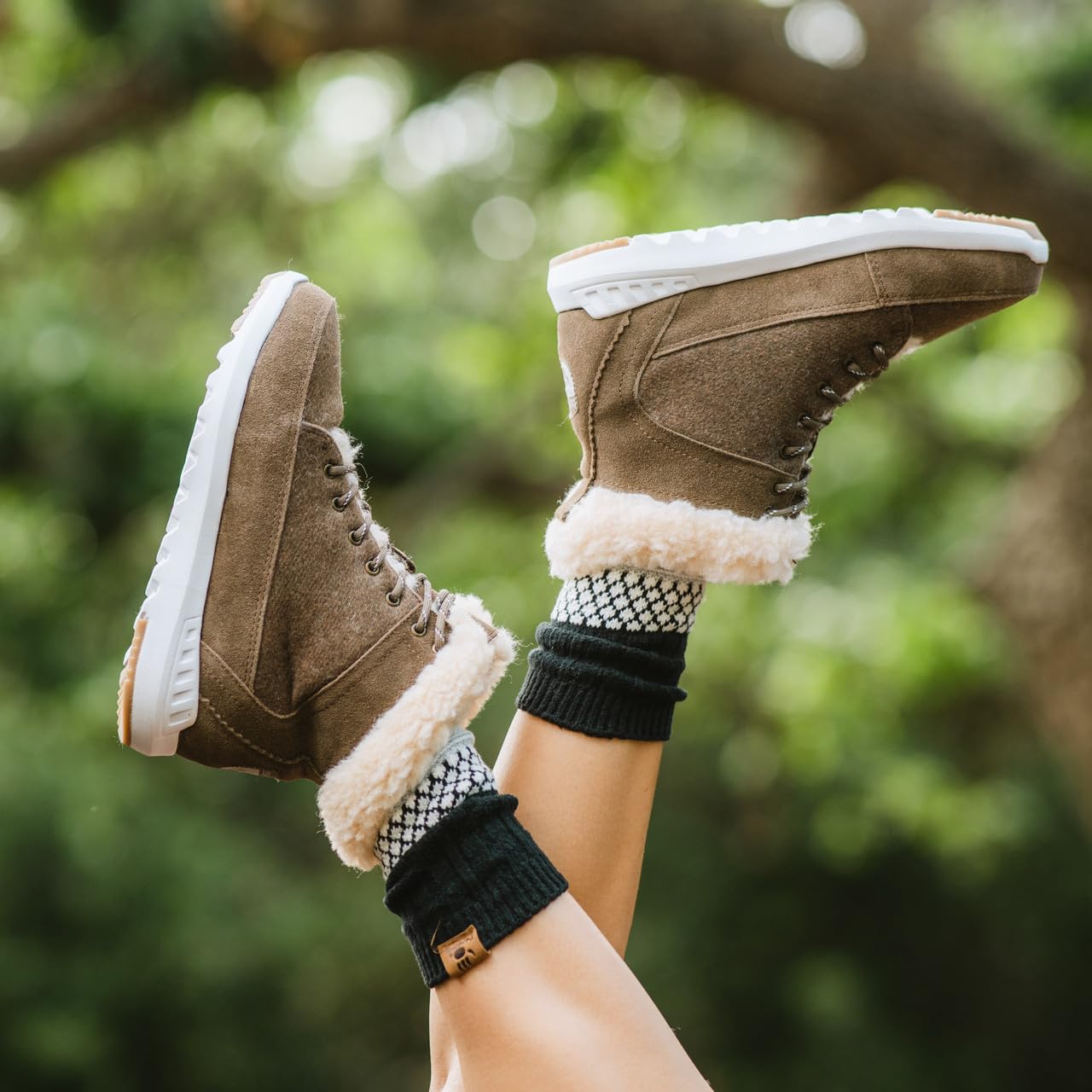 BEARPAW Women's Cheryl Suede Winter Boots - Comfortable & Classic Ankle Boots for Women - Perfect for Snow, Cold Weather & Outdoor Activities