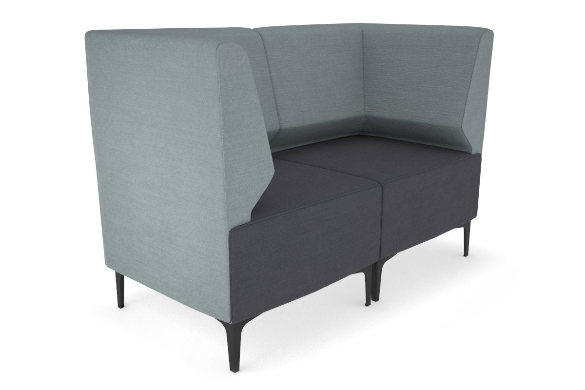 Mondo 2 Seater Corner Lounge Sofa - Modern L-Shaped Sectional Couch for Living Room, Small Space & Apartment - Comfortable Fabric Upholstery with Soft Cushions - Perfect for Relaxing, Entertaining & Movie Nights
