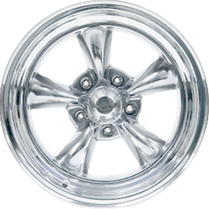 American Racing 16x7 VN505 Torq Thrust II Polished +0mm Wheels - High Performance Alloy Rims for Muscle Cars, Hot Rods & Classic Vehicles - Perfect for Street Racing, Car Shows & Custom Builds