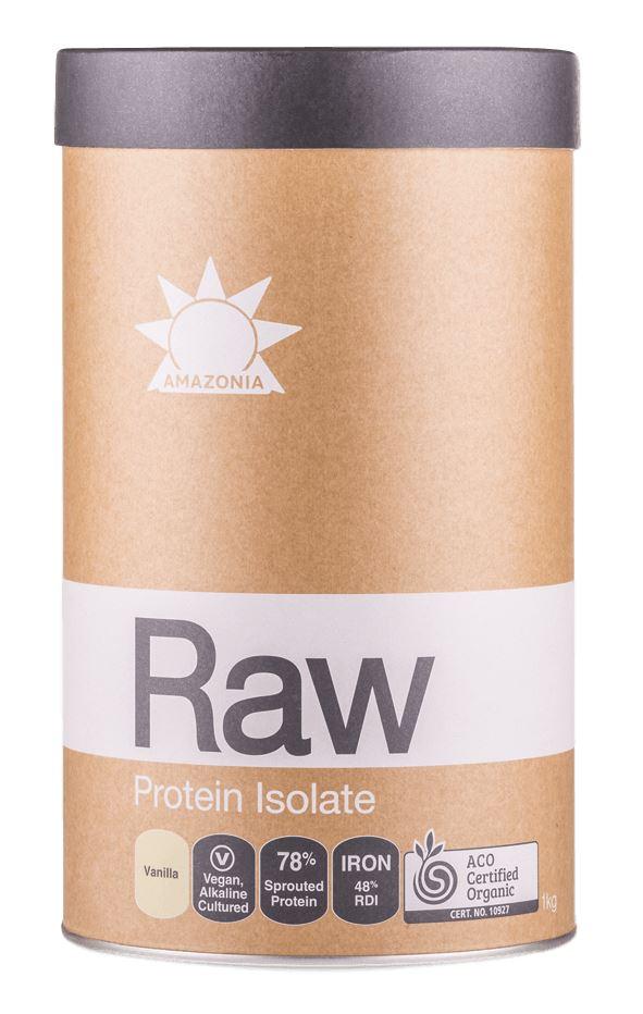 Amazonia Raw Protein Isolate Powder - 100% Organic Plant-Based Vegan Protein for Muscle Recovery & Weight Loss - Perfect for Smoothies, Baking & Post-Workout Shakes