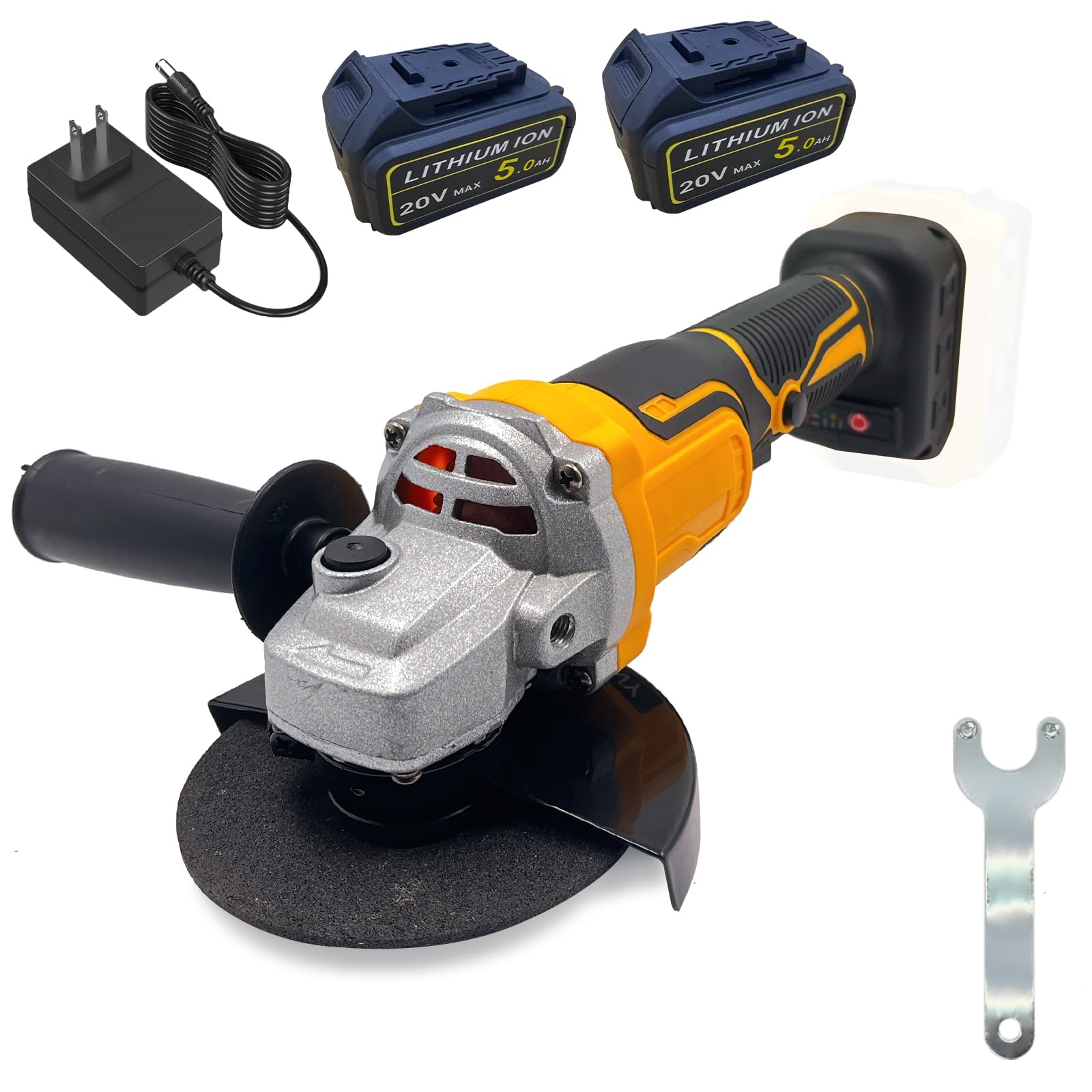 DEWALT 20V Battery Angle Grinder - 11000 RPM Brushless Motor, 3 Speed Settings, 4-1/2