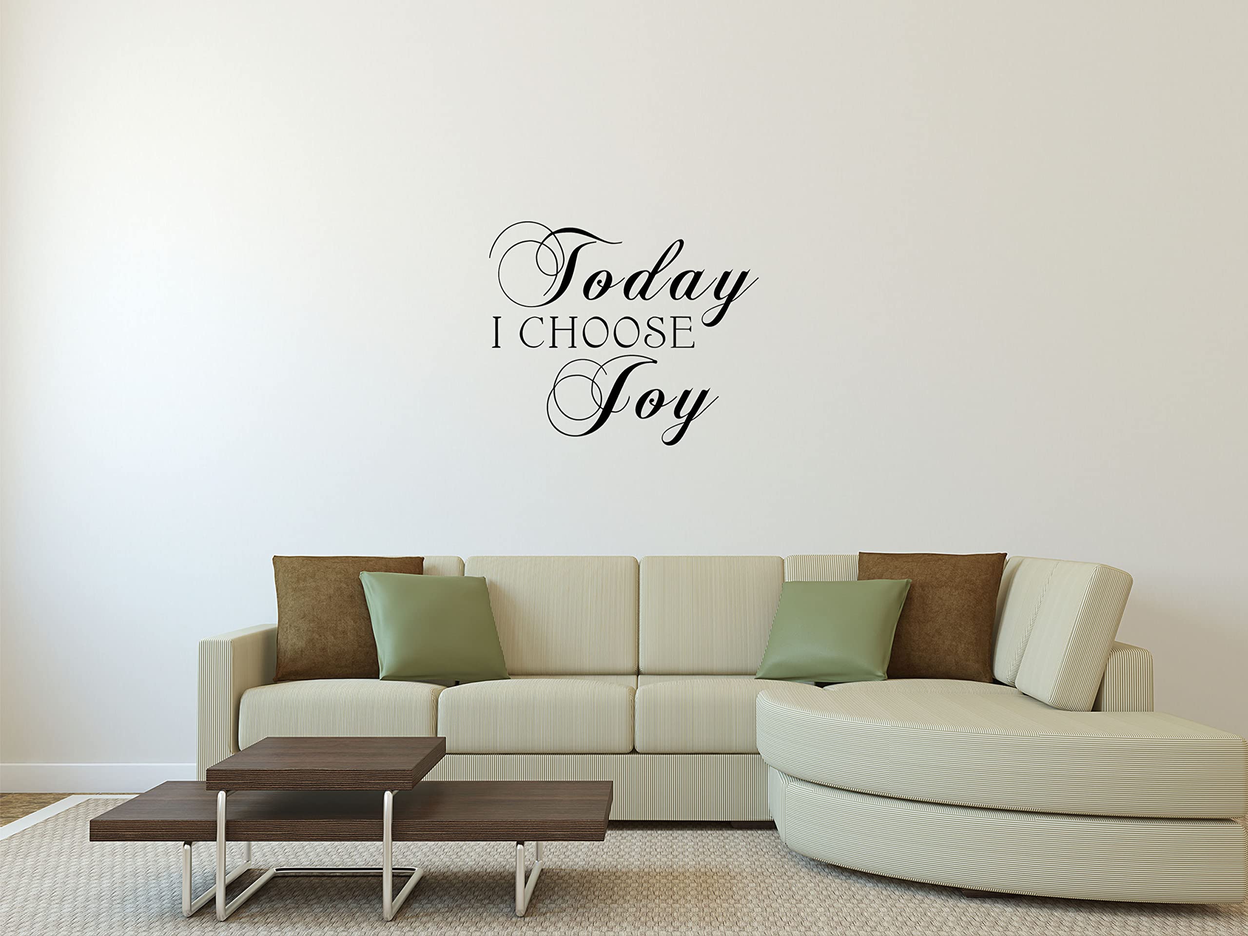 Today I Choose Joy - Inspirational Vinyl Wall Decal Quote for Home Décor | Motivational Removable Sticker for Living Room, Bedroom & Office | Perfect Wall Art for Family Spaces & Work Environments