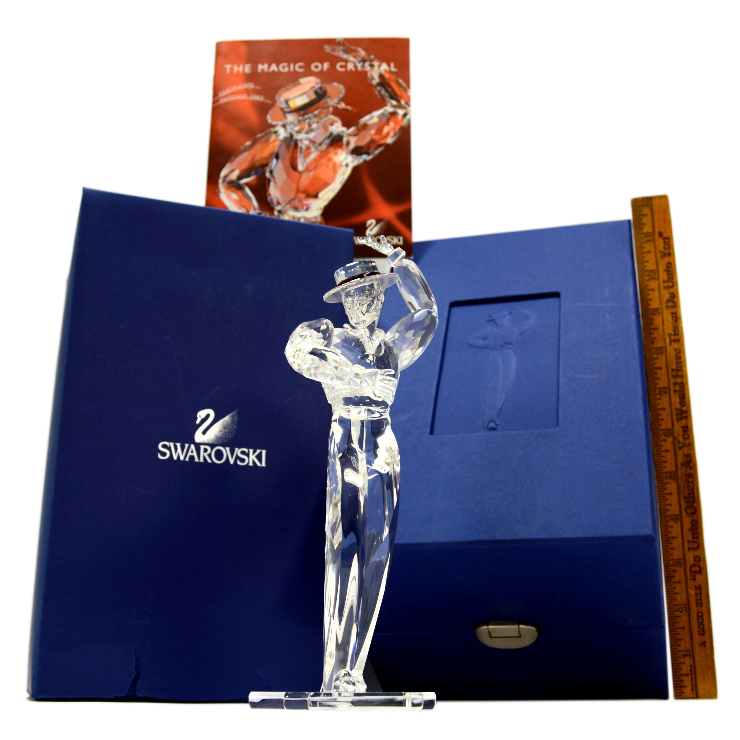 2003 Swarovski Crystal Antonio Figurine with Stand - Magic of Dance #606441 in Original Box | Elegant Home Decor & Collector's Item for Dance Enthusiasts