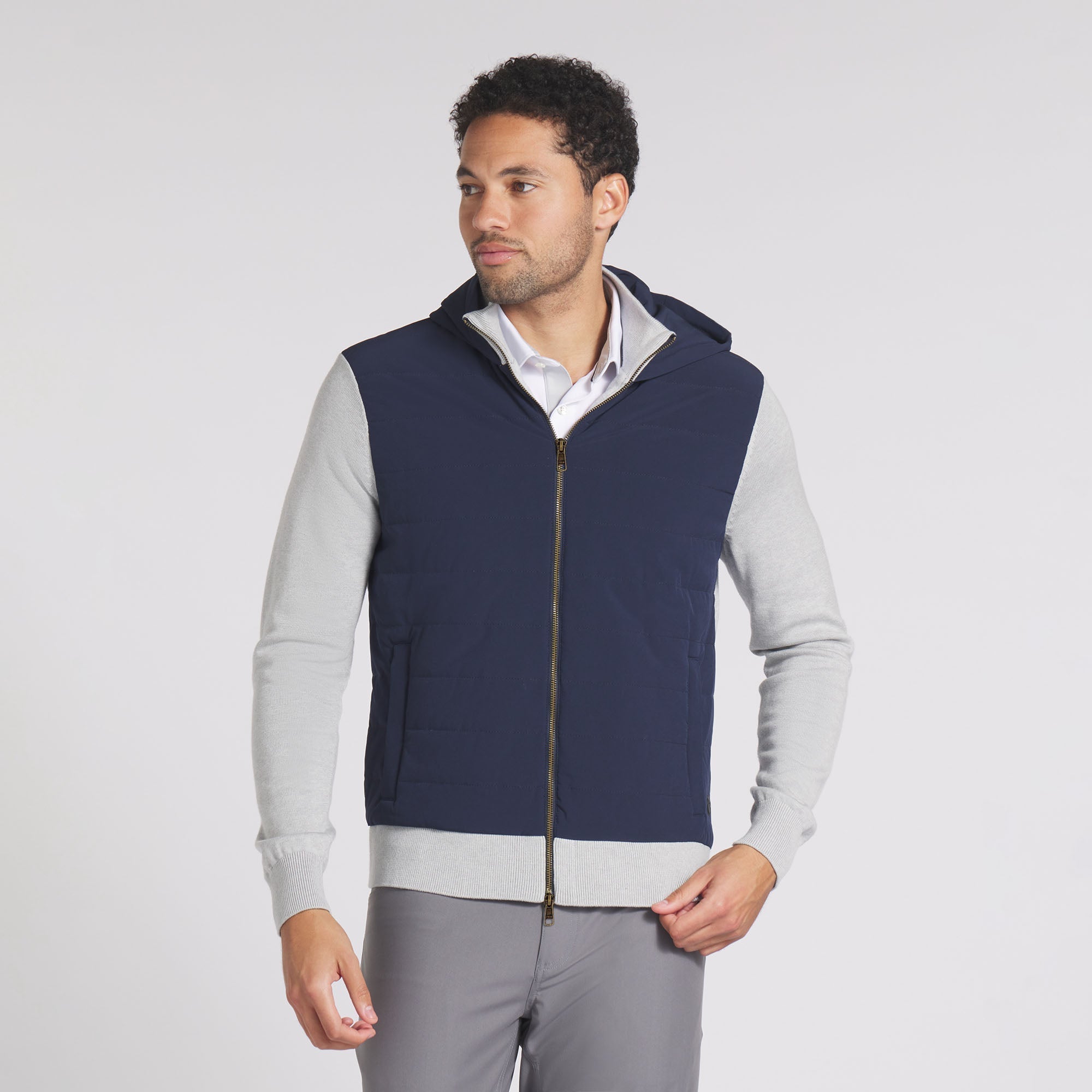 Clubhouse Hybrid Golf Jacket - Waterproof & Windproof Men's Golf Outerwear for All Weather - Perfect for Golfing, Hiking & Outdoor Activities