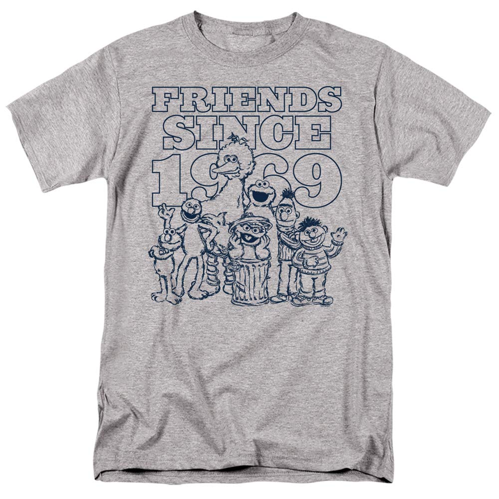 Sesame Street Friends Since Unisex T-Shirt for Men & Women - Casual Cotton Tee for Everyday Wear, Gifts & Fan Merchandise