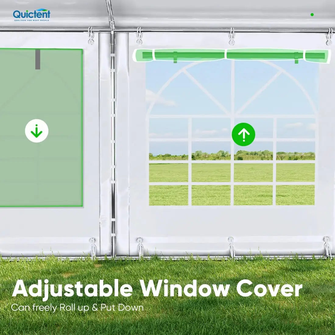 Quictent 20x30ft Large White Party Tent - Waterproof & UV Resistant for Outdoor Weddings, Events, and Gatherings