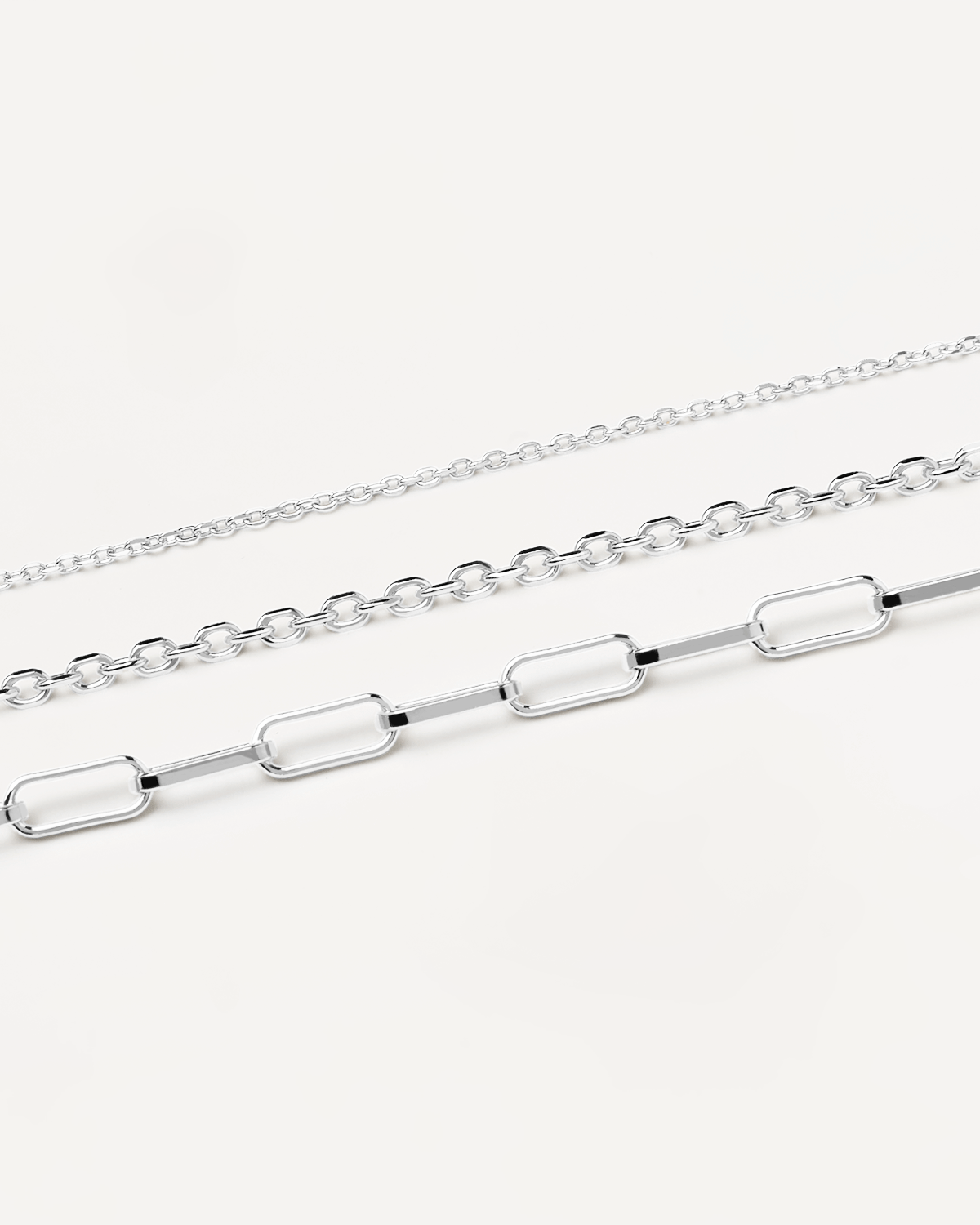 GRID Essential Silver Necklaces Set for Women - 925 Sterling Silver Minimalist Layering Necklace Set - Perfect for Everyday Wear, Gifts & Special Occasions