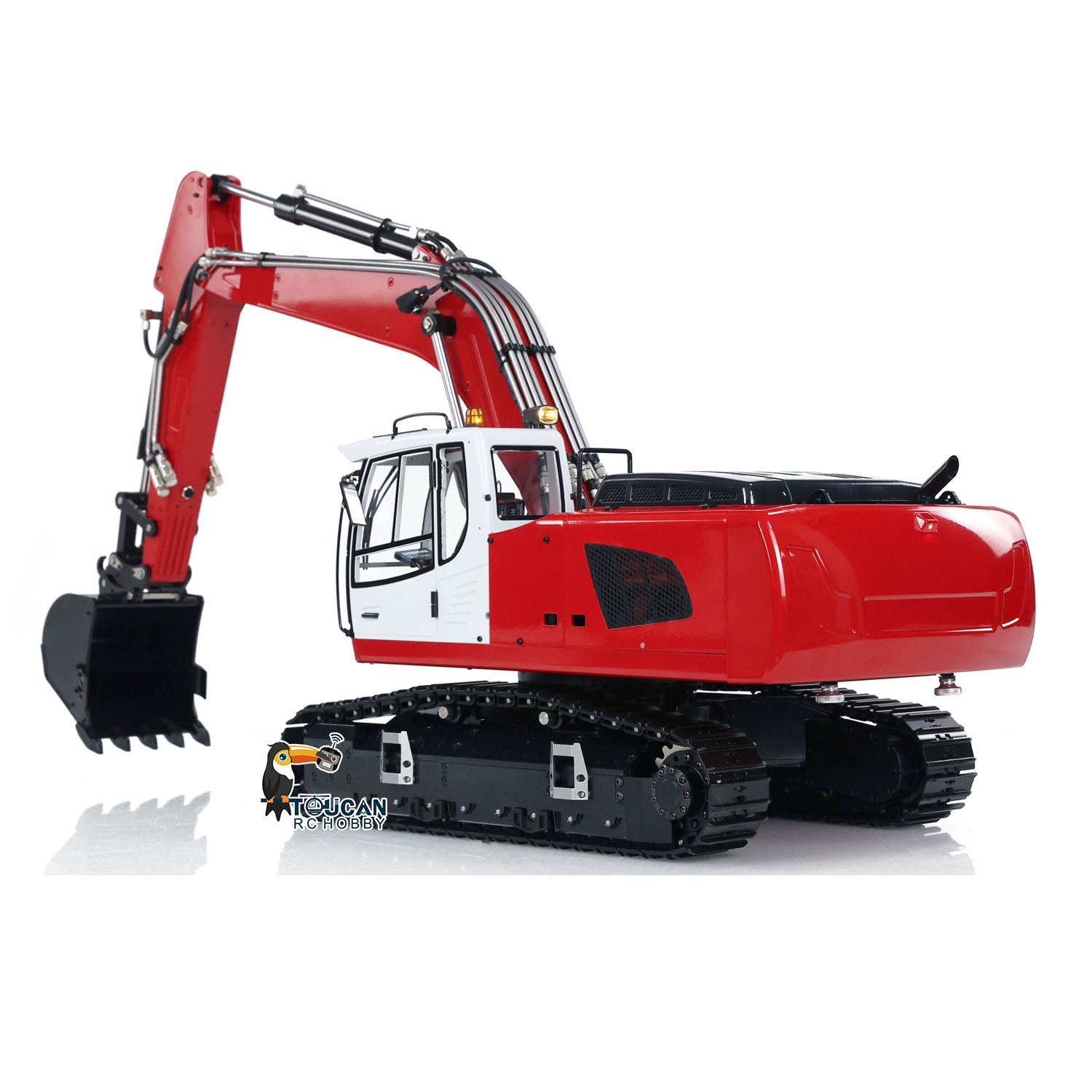 MTMODEL 1/14 Scale 946 Metal RC Hydraulic Excavator - Wireless Remote Control Construction Toy with 2 Arms, Clamshell Bucket & Ripper Attachment | Perfect for Construction Enthusiasts, Collectors & RC Hobbyists | Great for Outdoor Play, Sandbox Activities & DIY Construction Projects