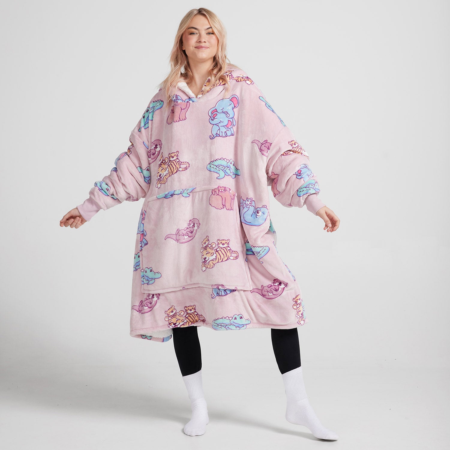 Cozy Mama Bear Oodie - Soft & Warm Oversized Hoodie Blanket for Women - Perfect for Lounging, Netflix Nights & Winter Comfort