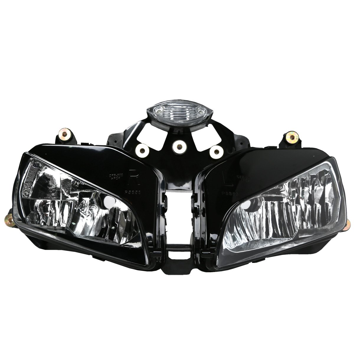 XFMT Motorcycle Headlight Assembly - Compatible with Honda CBR 600RR 2003-2006 Models - High Performance LED Headlamp for Night Riding and Improved Visibility