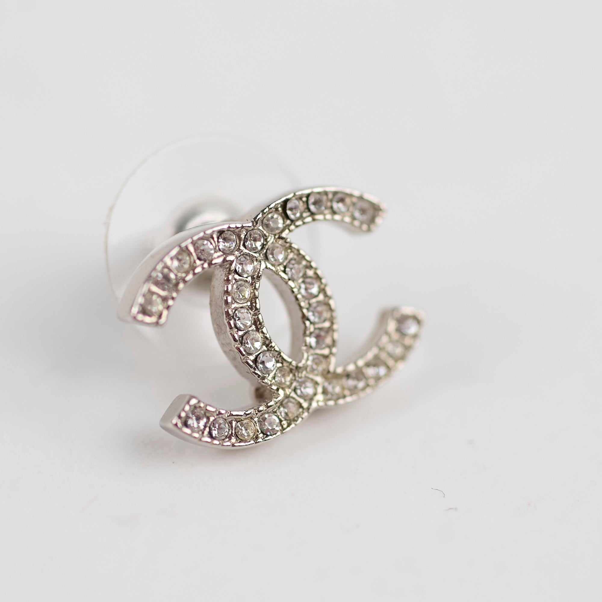 Chanel CC Logo Crystal Earrings for Women - Luxury Fashion Jewelry Gift for Birthday, Anniversary & Special Occasions - Perfect for Parties, Weddings & Evening Events