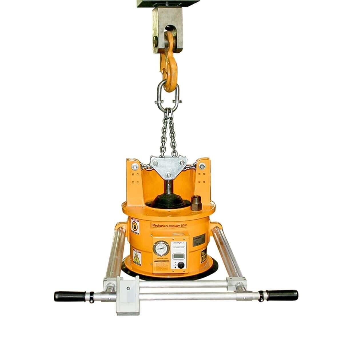 Aardwolf Mono Mechanical Vacuum Lifter 1000 - Heavy Duty Suction Cup Lifter for Glass, Stone & Metal - Perfect for Construction, Manufacturing & Warehouse Material Handling
