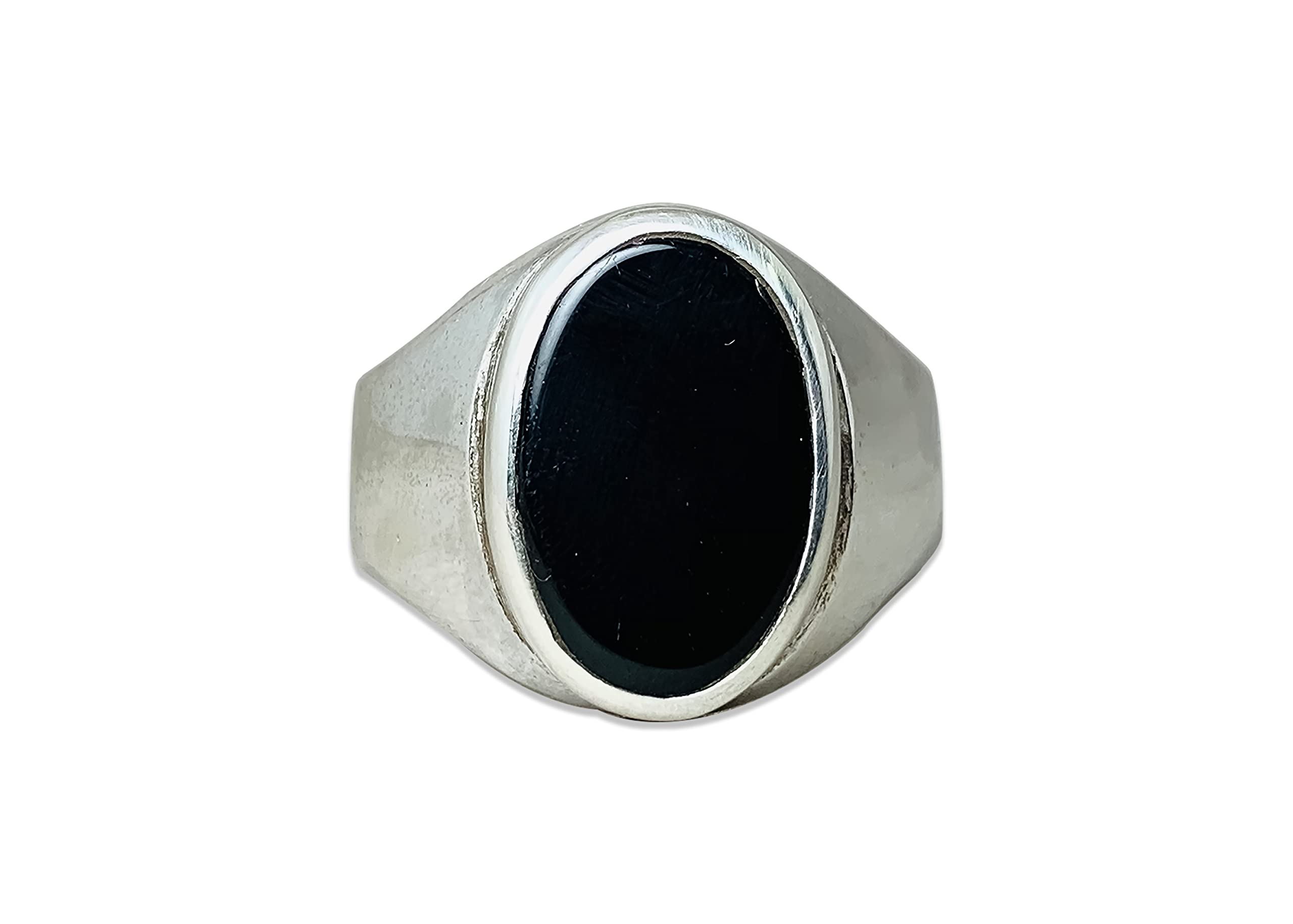 Black Onyx Ring for Men & Women - 925 Sterling Silver Handmade Gemstone Band - Natural Onyx Jewelry for Everyday Wear, Gifts & Special Occasions