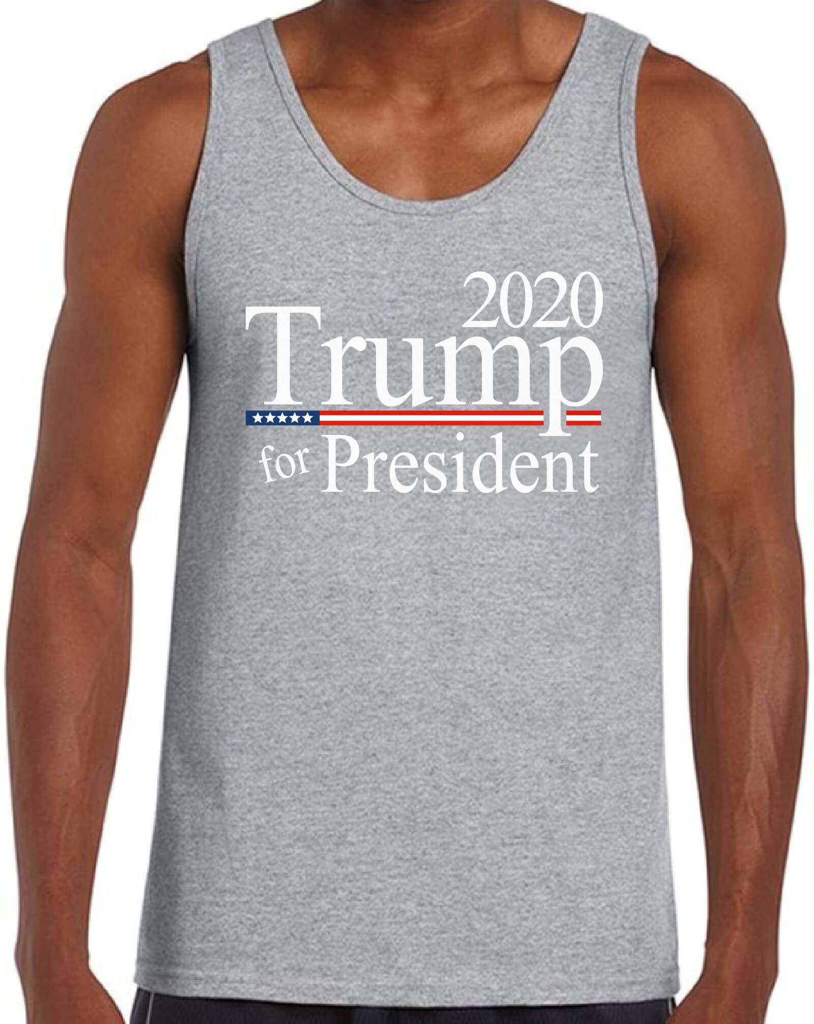 Donald Trump Republican Men's Tank Top - Patriotic American Flag Graphic Tee for Political Supporters | Casual Wear, Rallies & Campaign Events