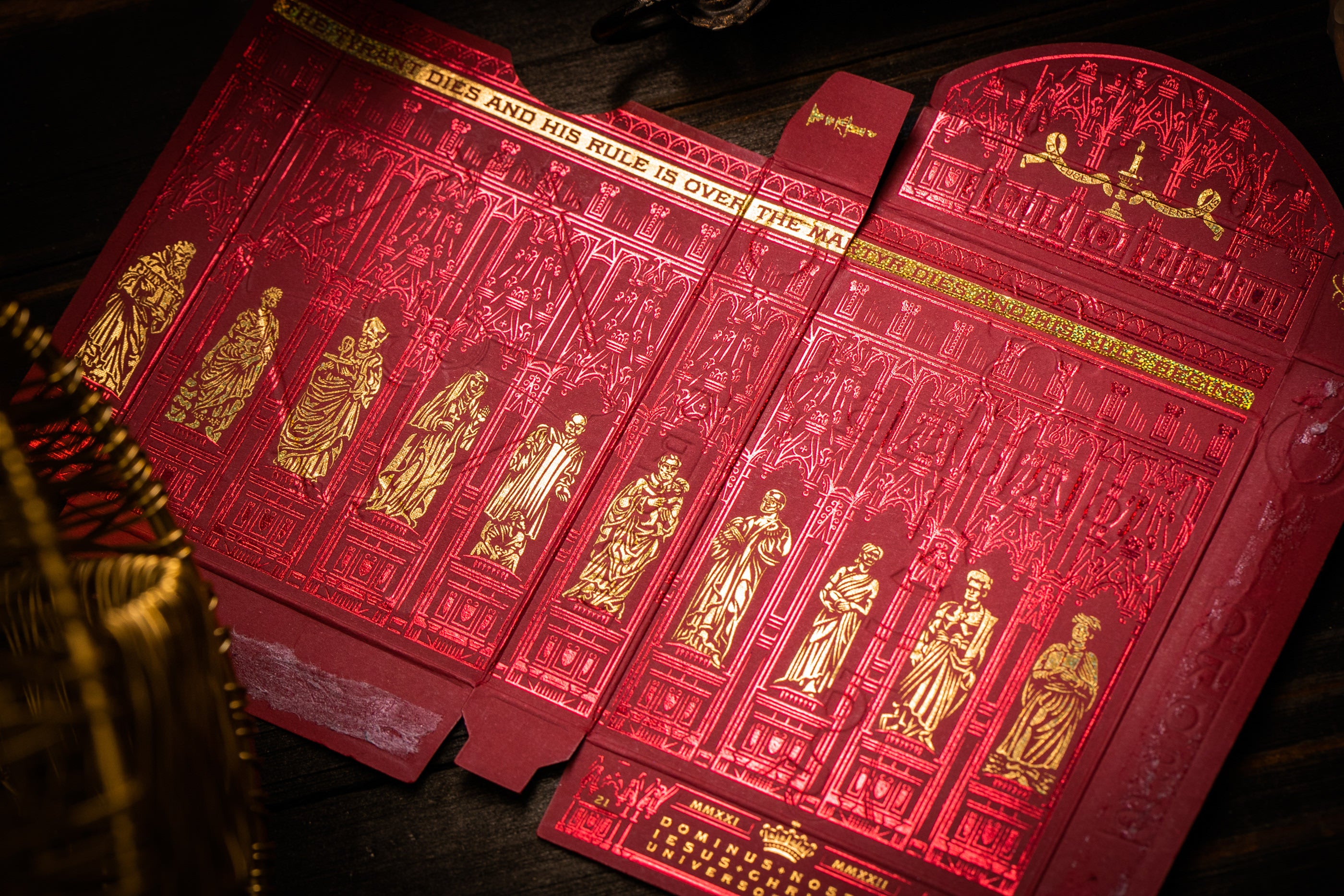 Premium The Cross Playing Cards - Maroon Martyrs Edition | Elegant & Durable Deck for Poker, Magic Tricks & Collectors | Perfect for Game Nights, Gifts & Cardistry