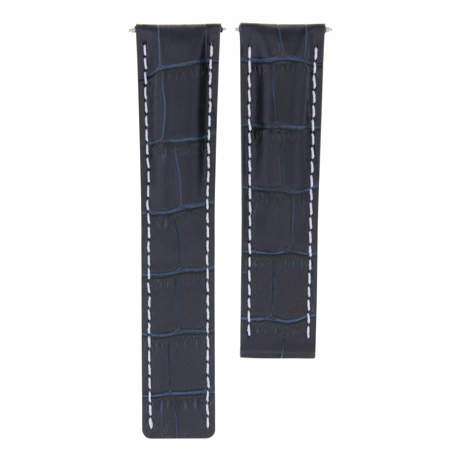 22-24mm Genuine Leather Watch Band Strap Replacement for Breitling Navitimer, Pilot, Superocean & Bentley Colt - Premium Durable Watch Accessory for Men, Business & Casual Wear