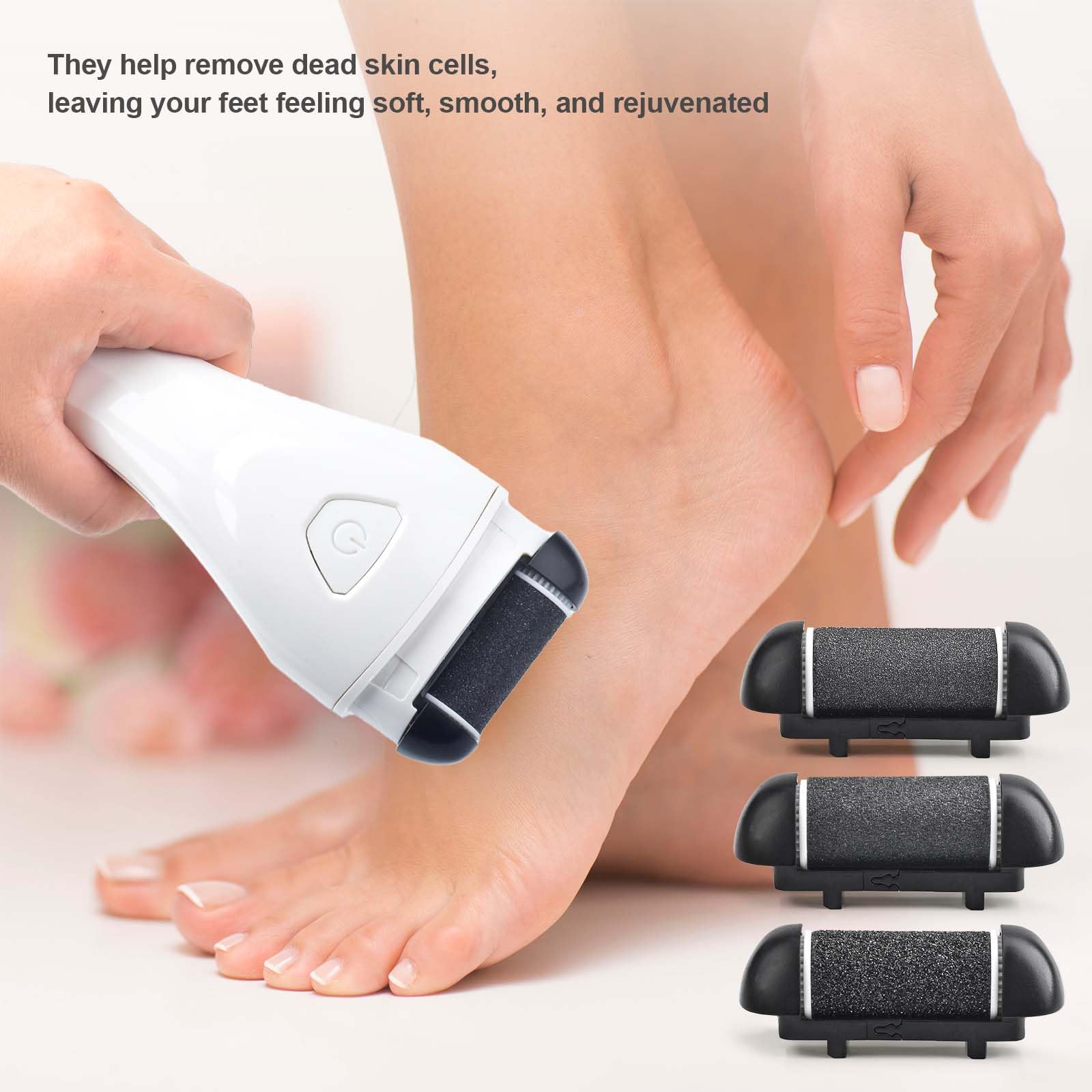 9 Pack Replacement Roller Heads for Electric Callus Remover - Extra Coarse, Regular Coarse & Fine Coarse Refills - Compatible with Most Electric Foot Files & Callus Grinders (Perfect for Pedicures & At-Home Foot Care)