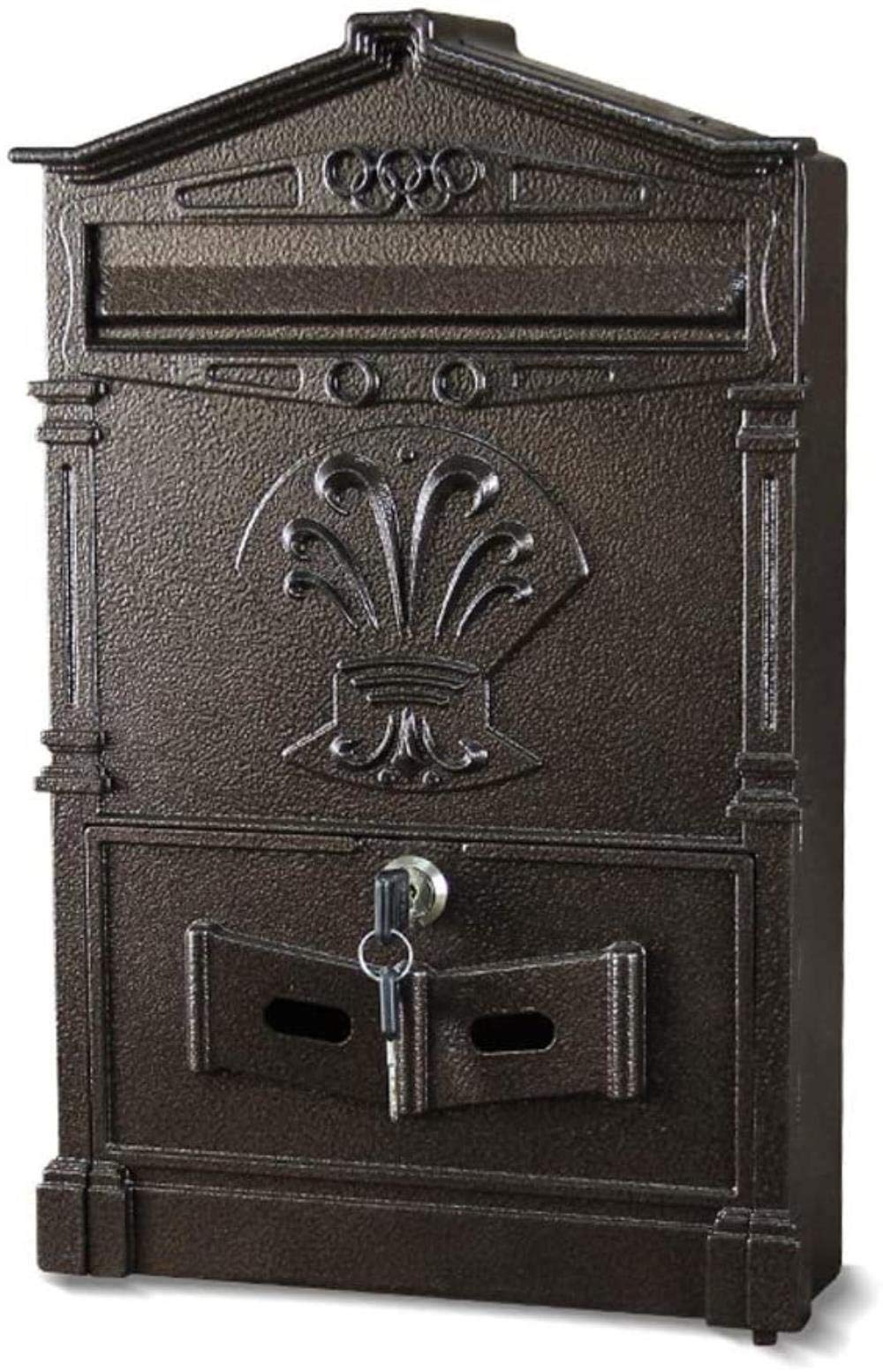 Vintage Outdoor Mailbox - Waterproof Wall Mounted Newspaper & Magazine Holder for Home, Garden, and Office Use