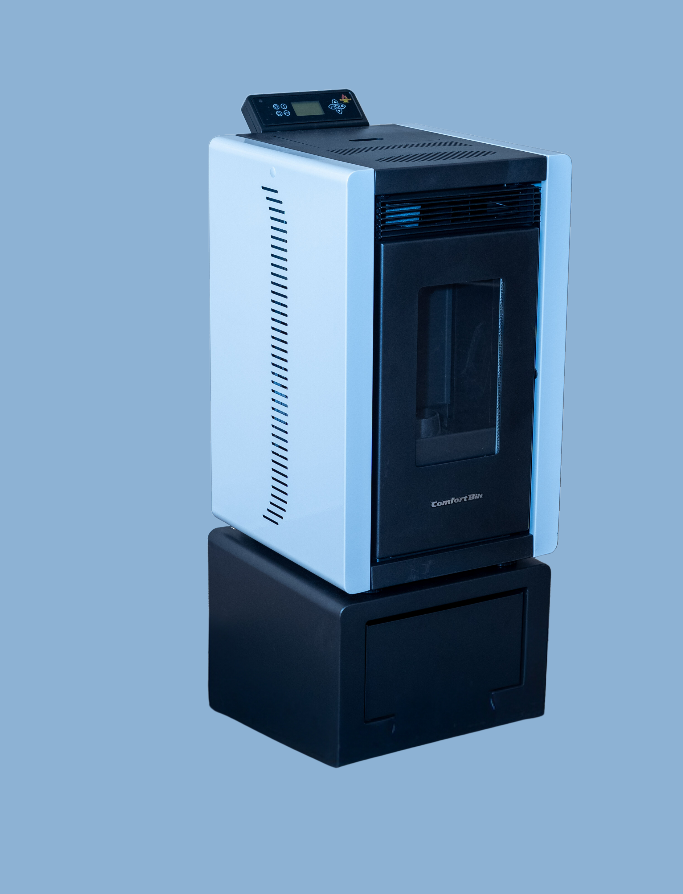 ComfortBilt Pellet Stove Riser Stand with Storage - Perfect for Alpine HP40 - Ideal for Home Heating & Fireplace Decor
