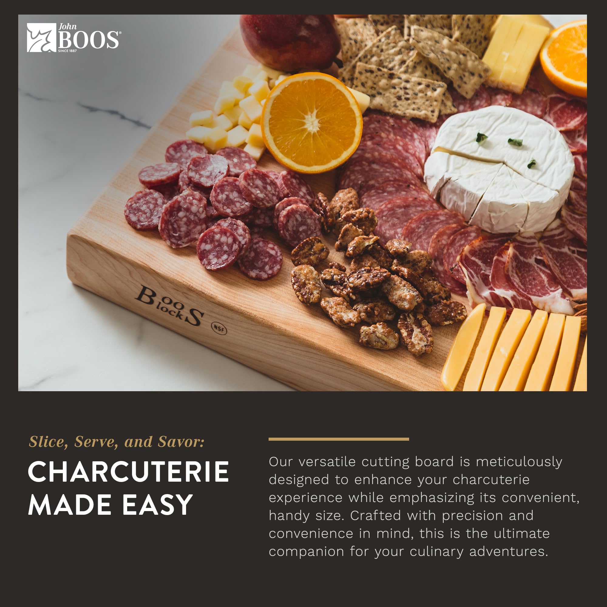 John Boos RA-Board Large Reversible Maple Wood Cutting Board 18x12x2.25 Inches - Perfect for Kitchen, Butcher Block & Food Prep - Durable for Meat, Vegetables & Bread