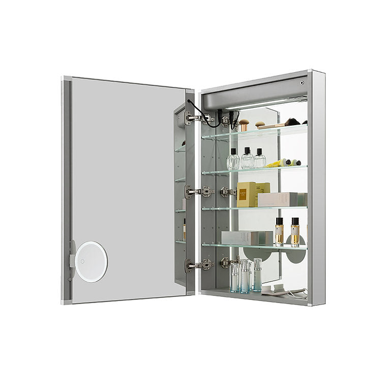 Aquadom Royale Plus 24x30 Right or Left Hinge LED Lighted Bathroom Medicine Cabinet - Perfect for Modern Bathrooms, Vanities & Home Decor