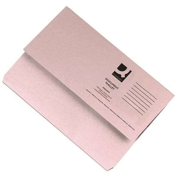 KF23010 285gsm Buff Document Wallet - Premium Foolscap File Folder for Office, School & Legal Documents - Organize Contracts, Reports & Important Papers