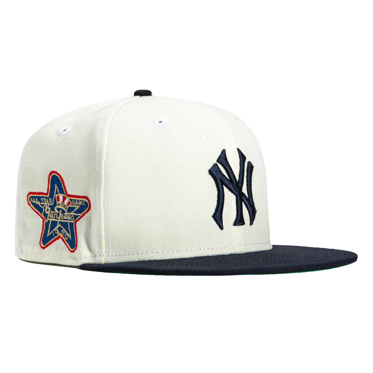 New Era 59Fifty New York Yankees 1960 All Star Game Patch Baseball Cap - White & Navy Blue Adjustable Snapback Hat for Men & Women | Perfect for Baseball Games, Sports Events & Streetwear Fashion