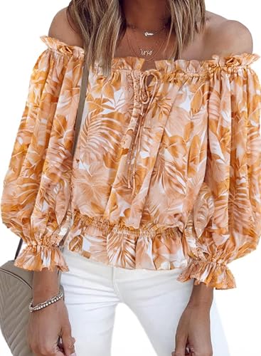 Floral Print Orange
