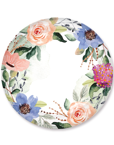 Hailey 10.5 Inch Dinner Plates Set of 24 - Elegant Porcelain Plates for Everyday Dining, Parties & Entertaining - Dishwasher & Microwave Safe