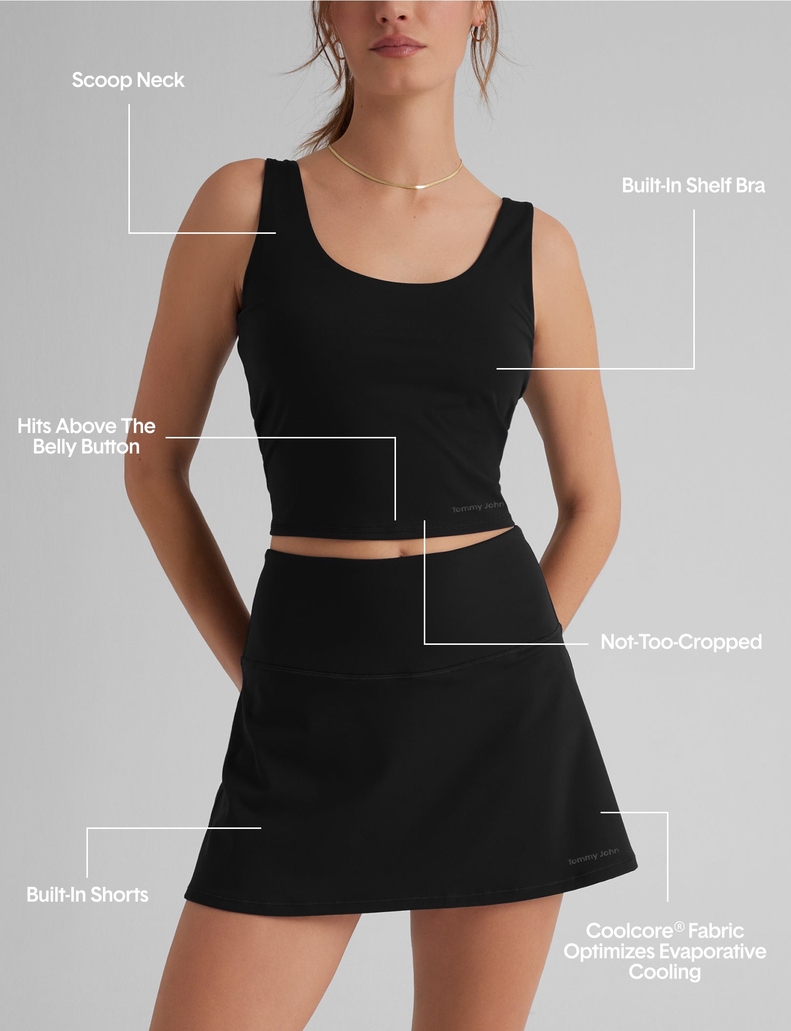 Women's 360 Movement Tennis Skirt - High Waist Athletic Skirt with Built-in Shorts for Running, Yoga & Workout | Breathable & Quick-Dry Fabric for Sports & Gym