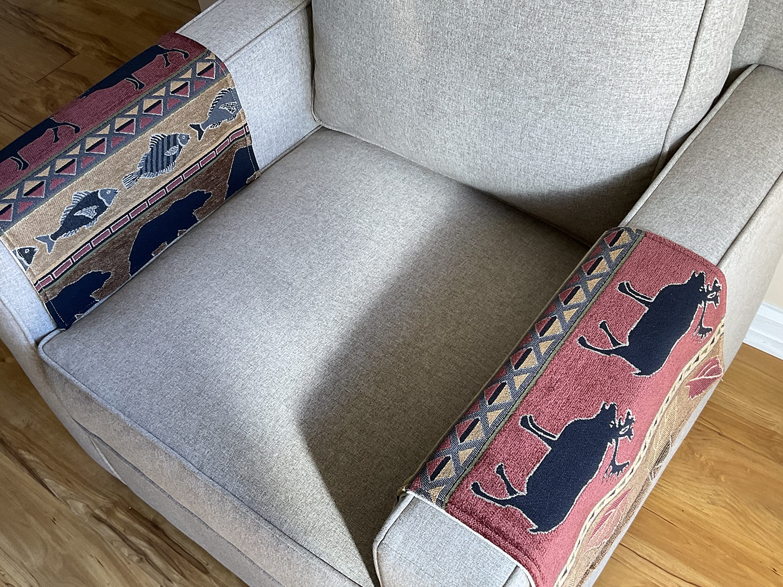 Furniture Arm Covers - Slipcovers & Protectors for Sofas, Loveseats, Theater Chairs, Office Chairs & Recliners - Home Decor & RV Accessories - Perfect Housewarming Gift by Bittlemen Co. (ELK) - Protect Your Furniture from Wear & Pets