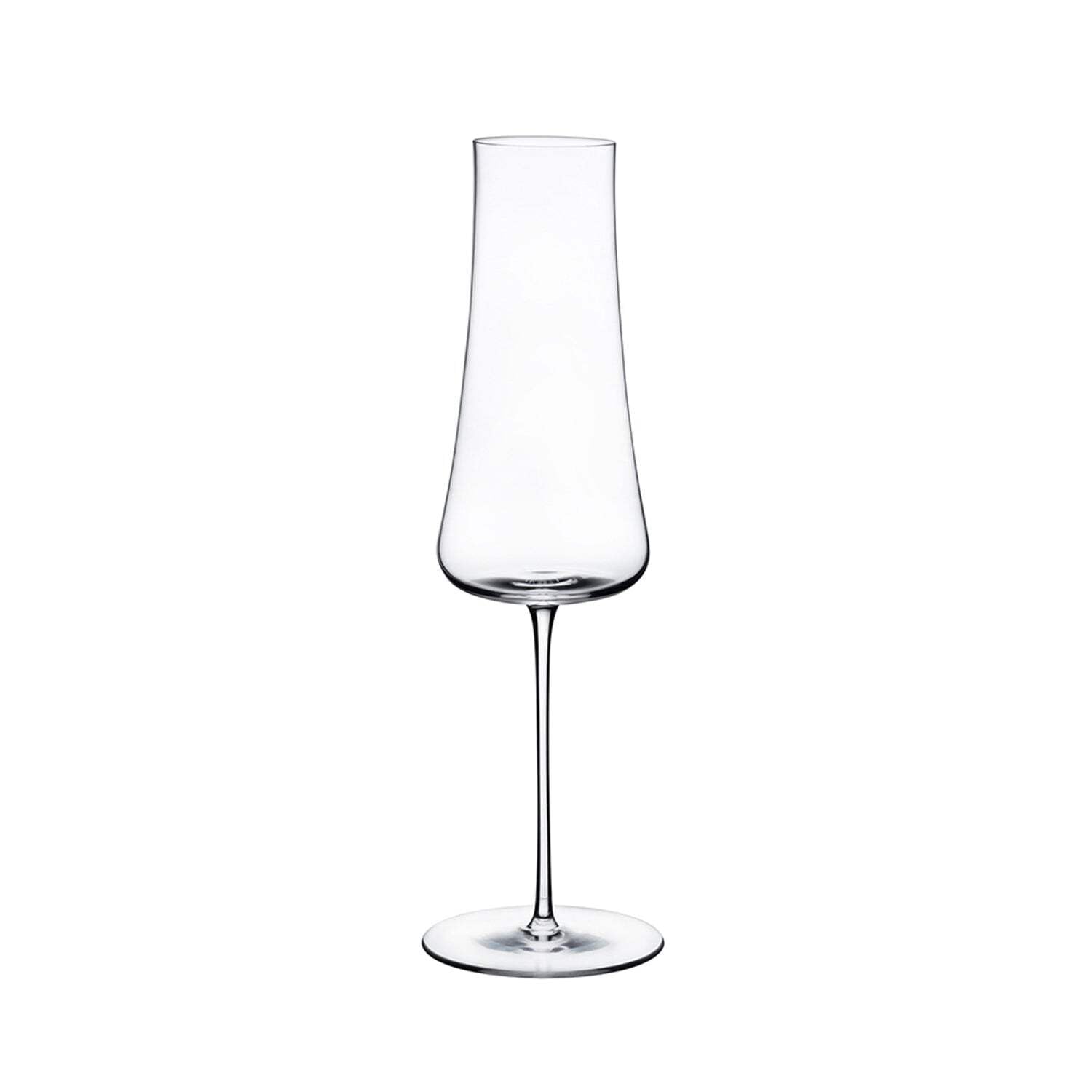 Stem Zero Crystal Champagne Flute Glass Set - 10 oz Elegant Stemware for Weddings, Parties & Special Occasions
