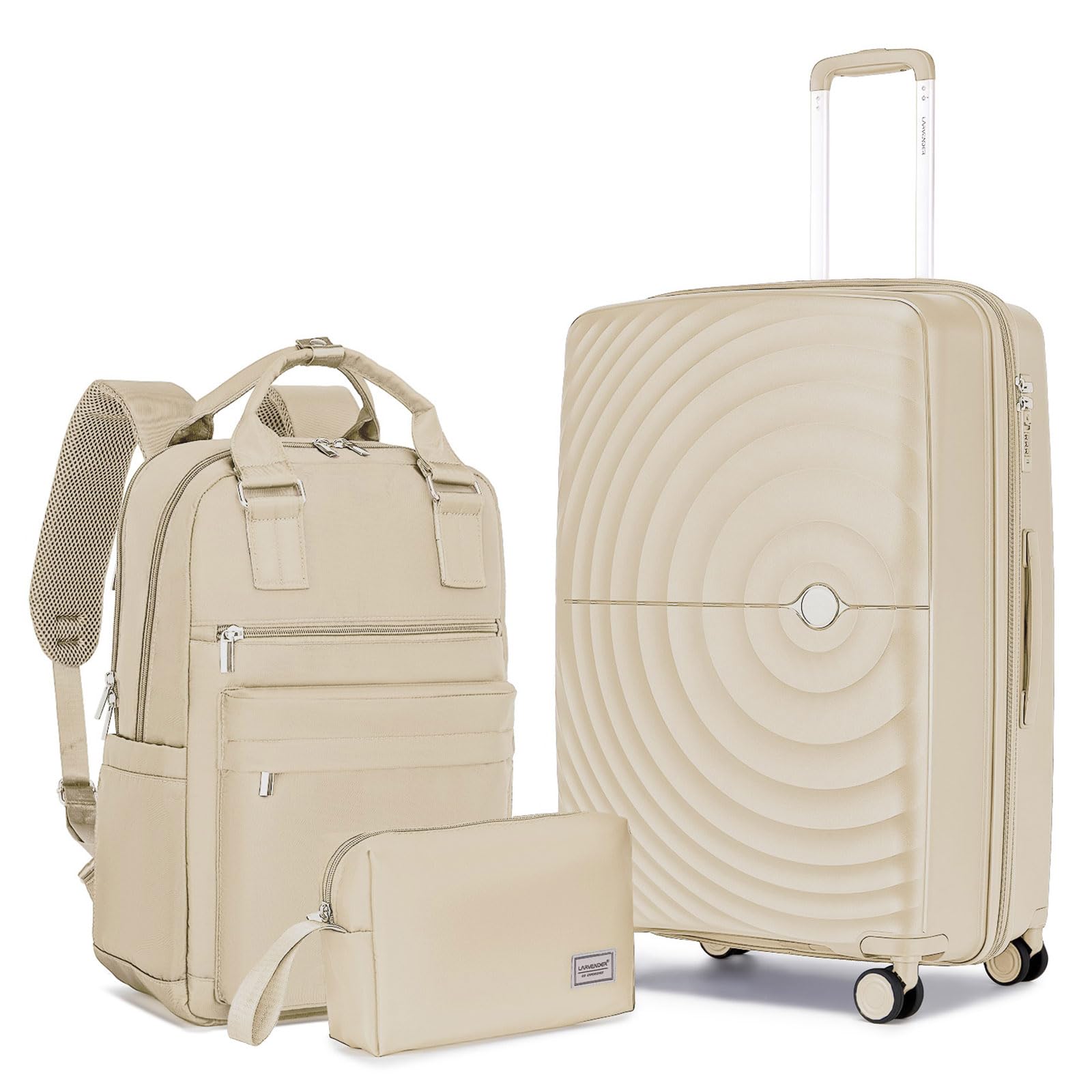 3-Piece Lavender Hardshell Luggage Set - 20