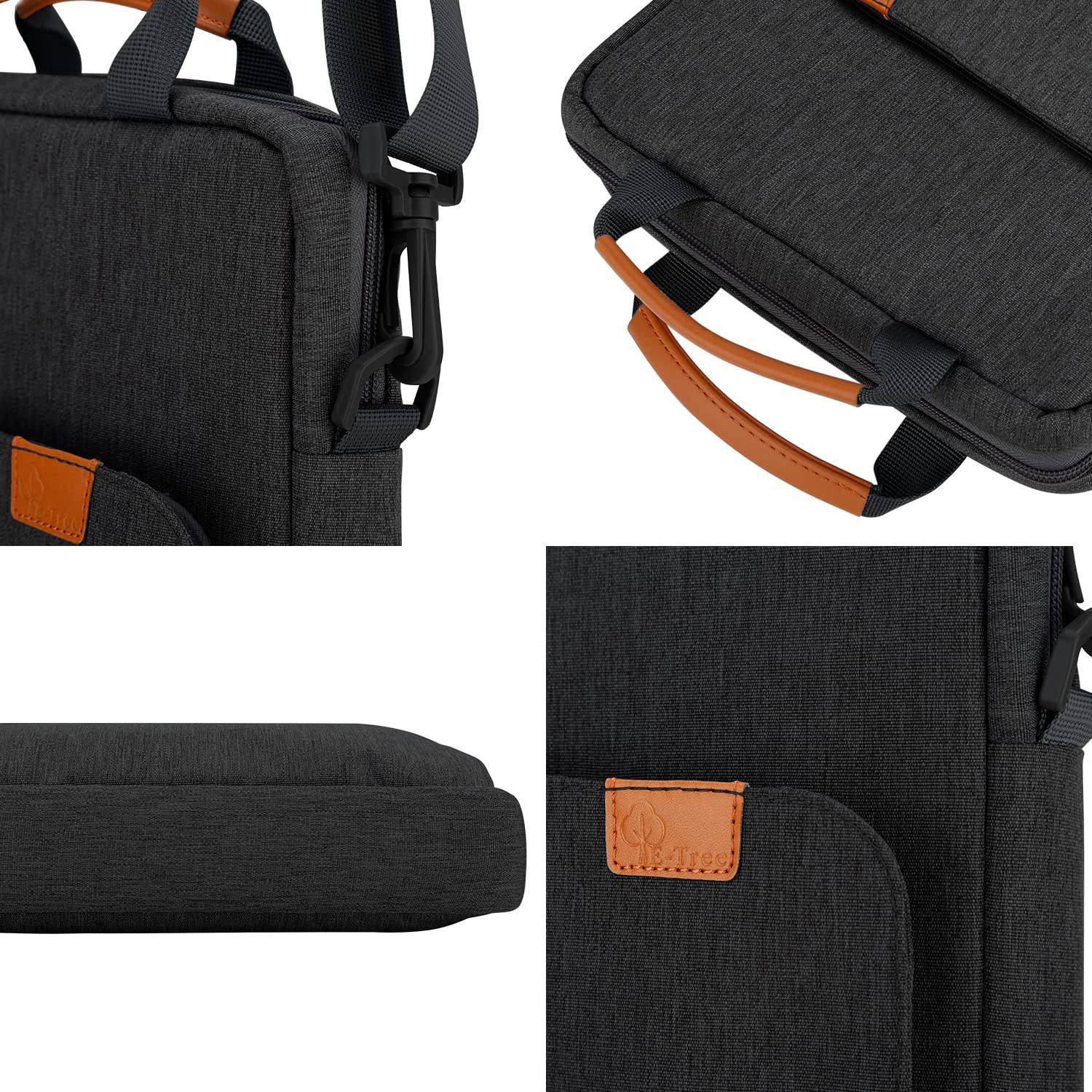13 Inch Laptop Sleeve with Shoulder Strap & Handle - Protective Case for 13.3
