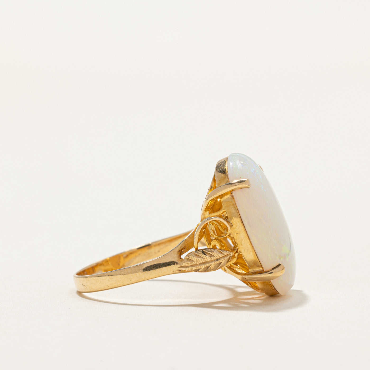 6.60ct Oval Opal Cocktail Ring - Size 8 | Elegant Statement Jewelry for Evening Parties, Weddings & Special Occasions