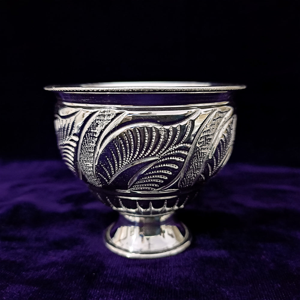 925 Sterling Silver Designer Bowl - Elegant Cup & Sweet Dish (Design 33) for Home Decor, Wedding Gifts & Tabletop Display