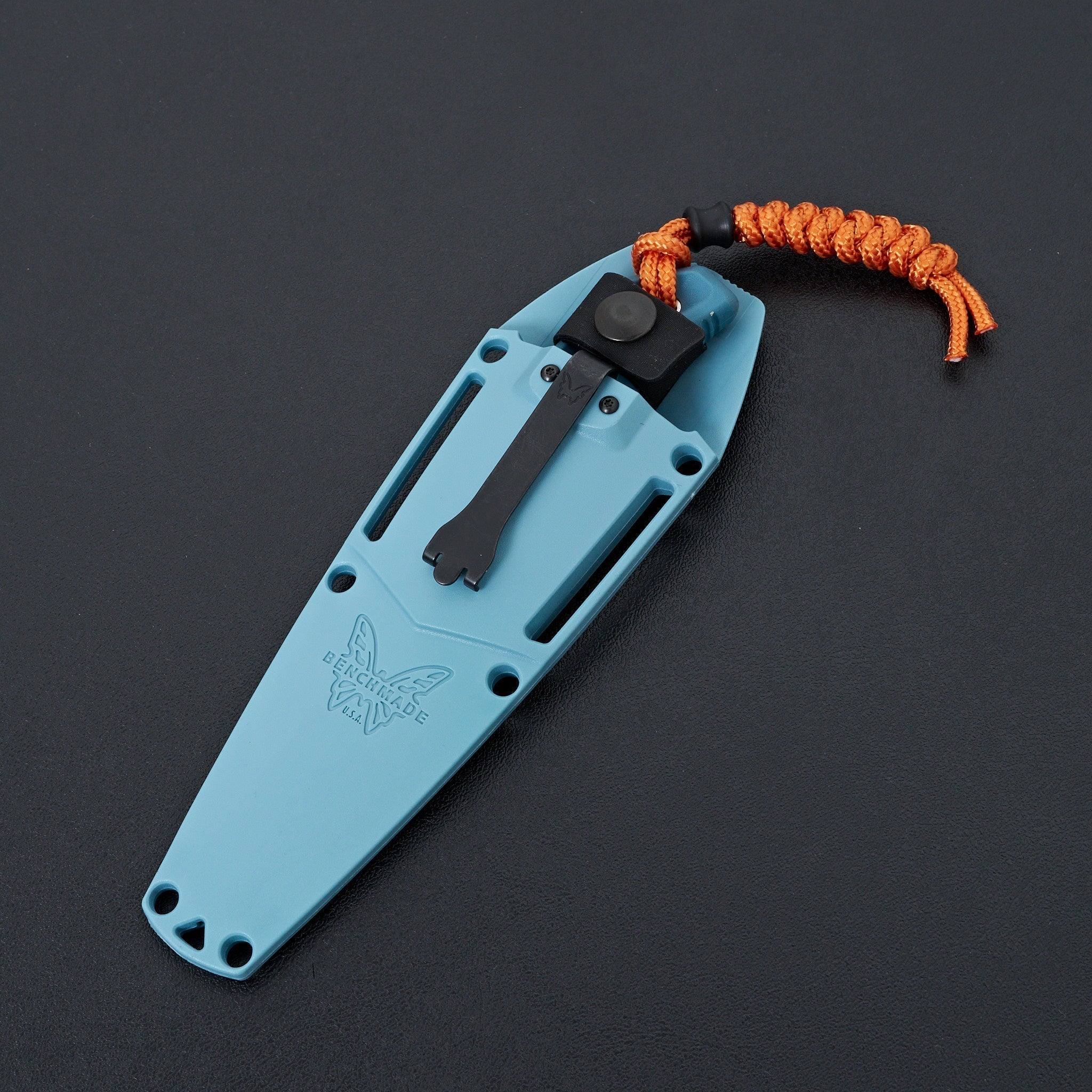 Benchmade Intersect Folding Knife - Blue Santoprene Handle, Premium EDC Pocket Knife for Outdoor Camping, Hiking & Everyday Carry