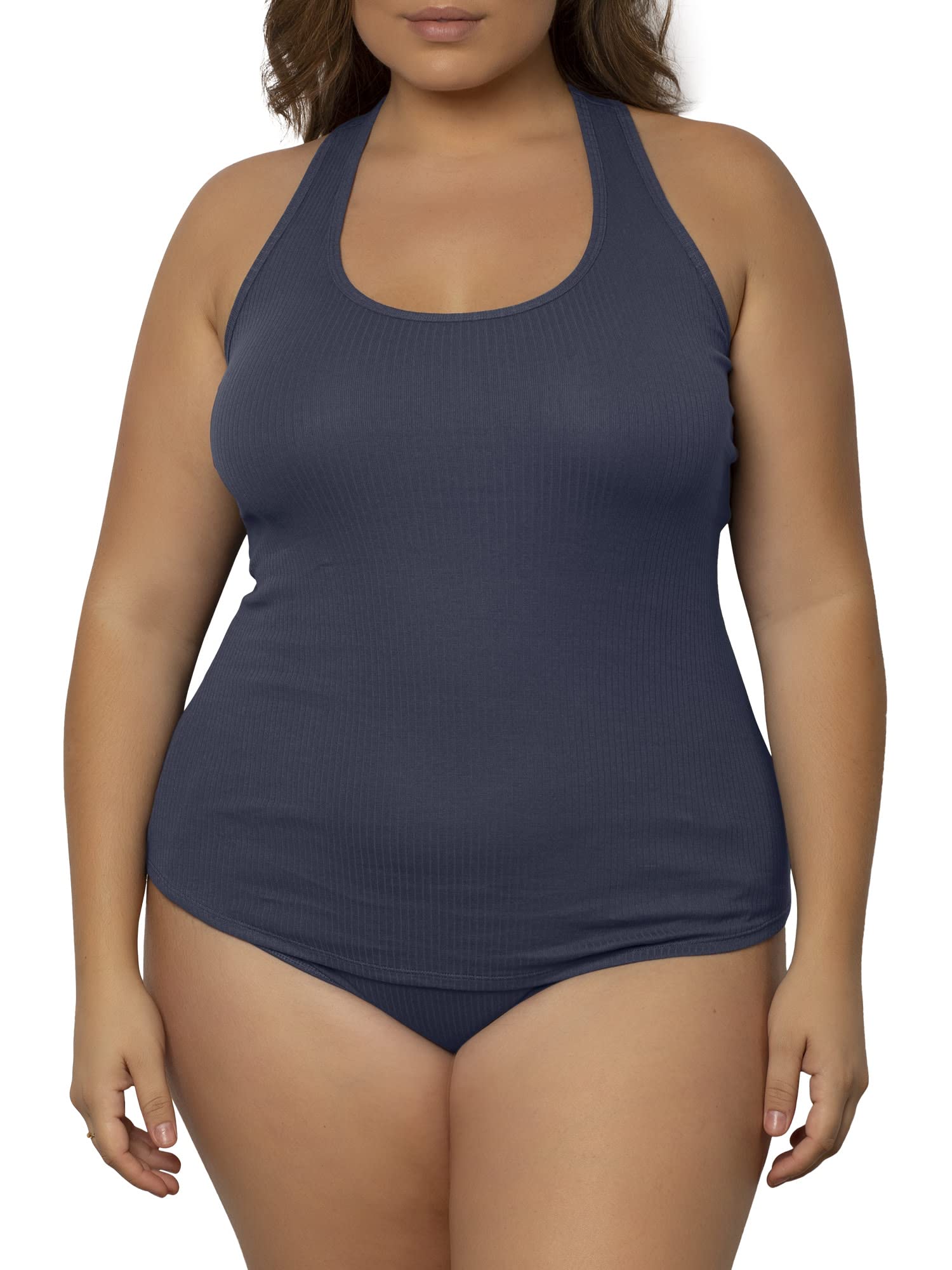 Smart & Sexy Women's Cloud Cotton Comfort Sleepwear Set - Soft Tank Top & Boy Shorts Pajamas for Lounge & Nightwear | Breathable & Cozy Sleep Outfit for Women