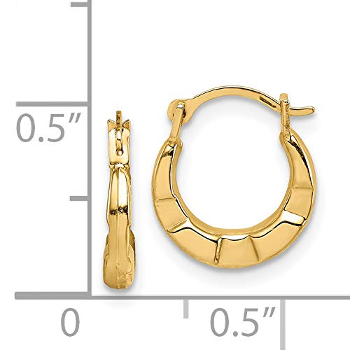 14K Gold Madi K Hoop Earrings for Women - Elegant Dainty Hoop Earrings for Everyday Wear, Gift for Her, Wedding, Party & Special Occasions