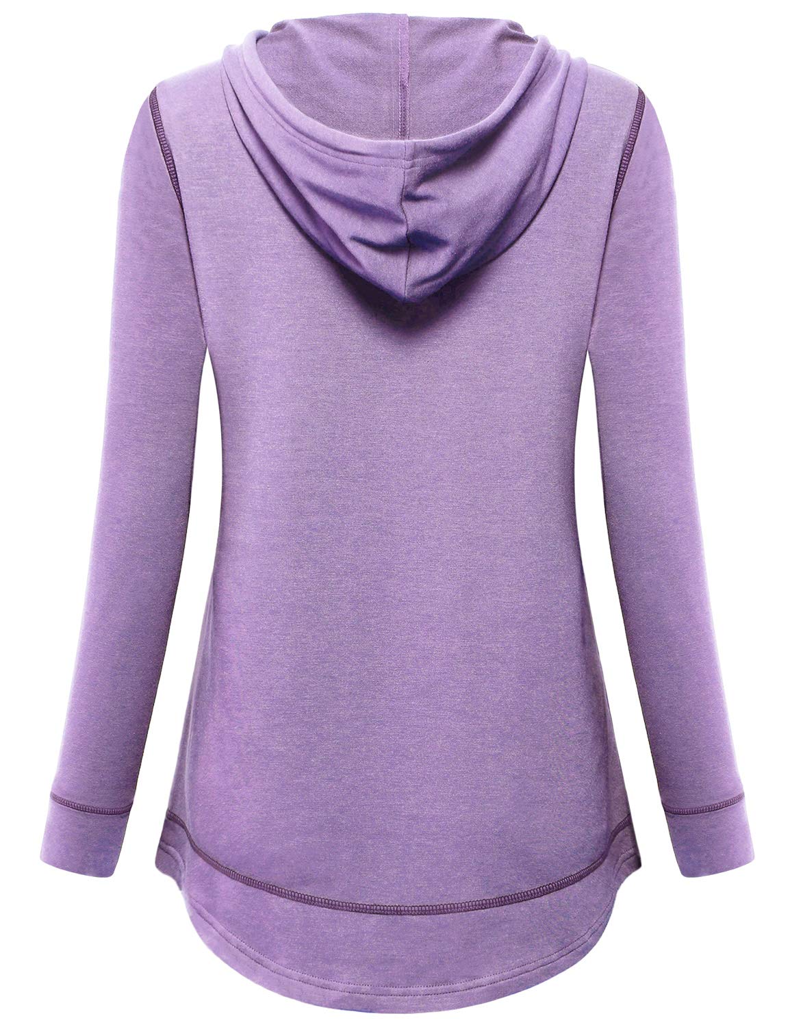 MOQIVGI Women's Lightweight Long Sleeve Hooded Top - Breathable Activewear for Running, Yoga & Workout - Perfect for Gym, Outdoor Sports & Casual Wear