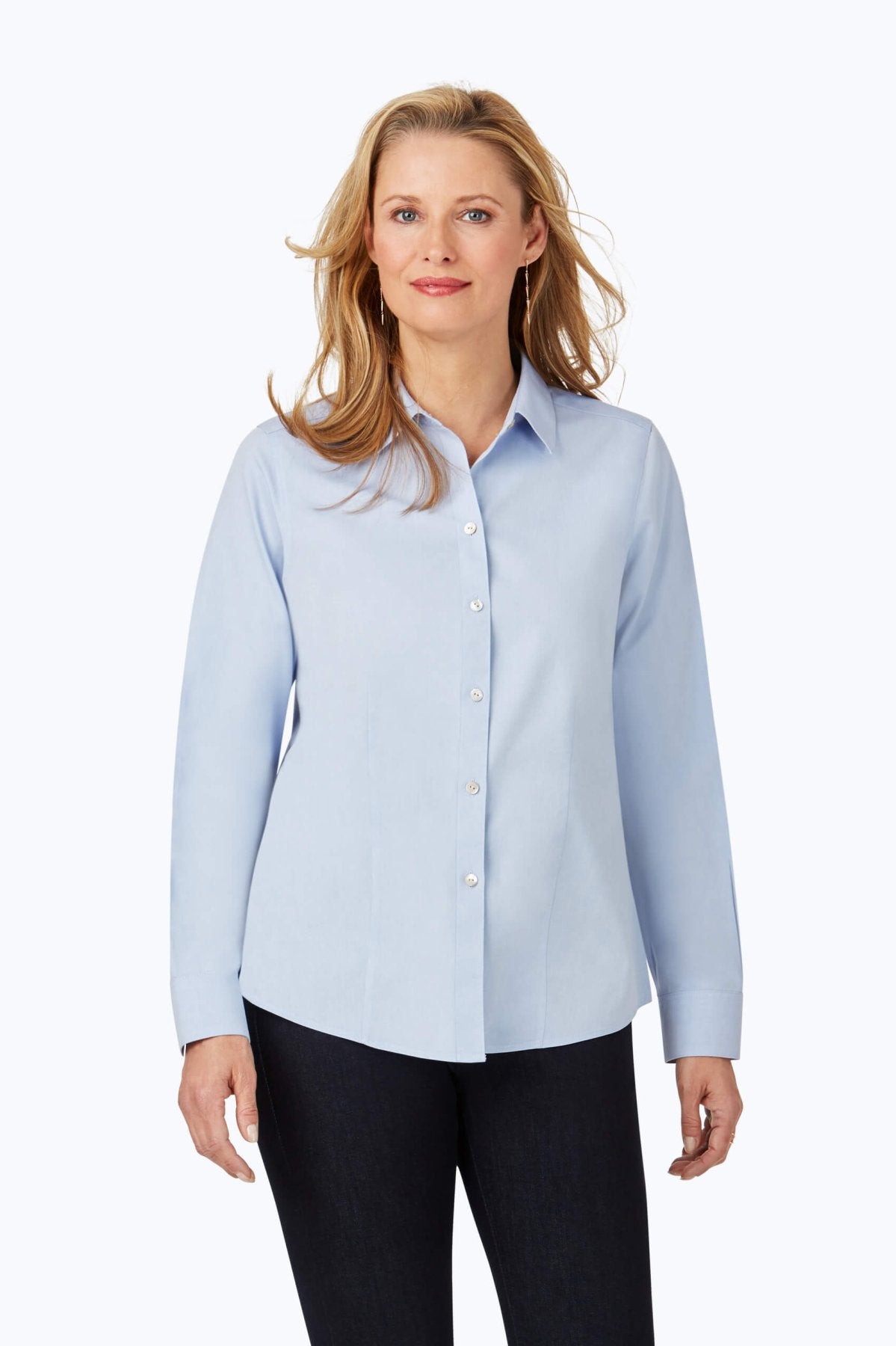 No-Iron Pinpoint Long Sleeve Dress Shirt for Men - Wrinkle-Free Business Casual & Office Wear - Perfect for Work, Interviews & Formal Occasions