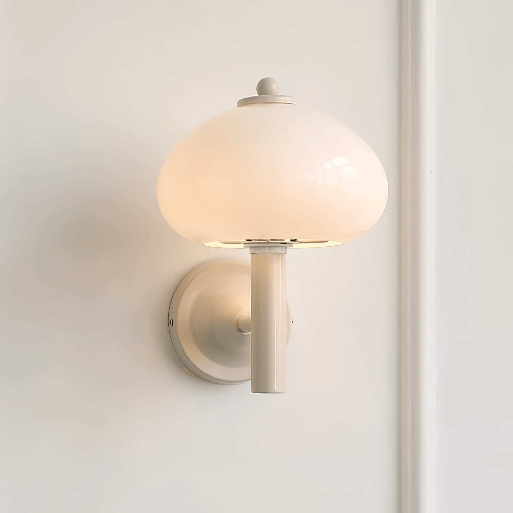 Mushroom Wall Lamp - Modern LED Night Light for Bedroom, Nursery, Living Room - Soft Ambient Lighting for Relaxation & Decor