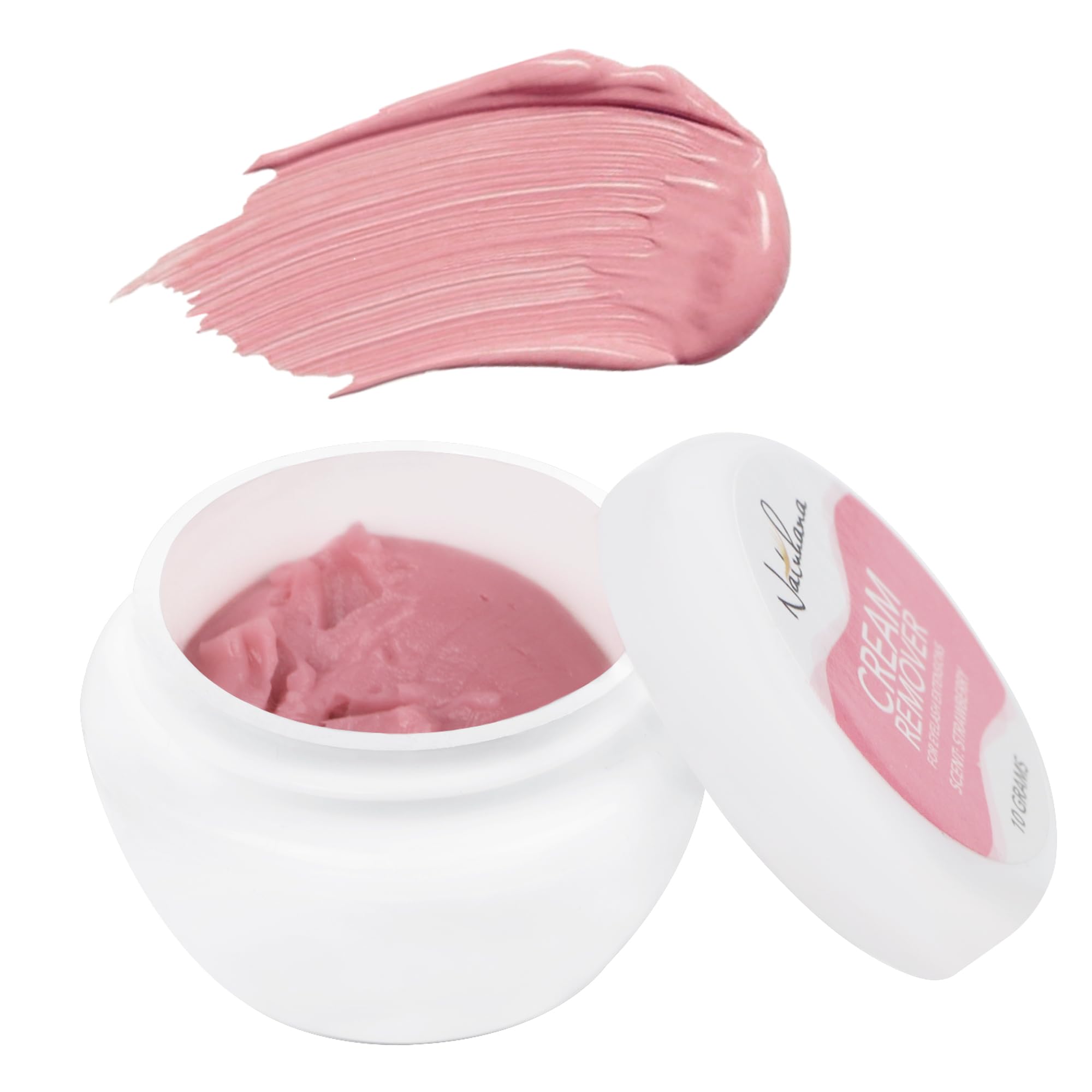 Gentle Eyelash Extension Remover Cream - Low Irritation for Sensitive Skin, Fast Dissolving Strawberry Flavor, 10g Professional Salon-Grade Formula | Perfect for Safe Lash Removal at Home or Salon