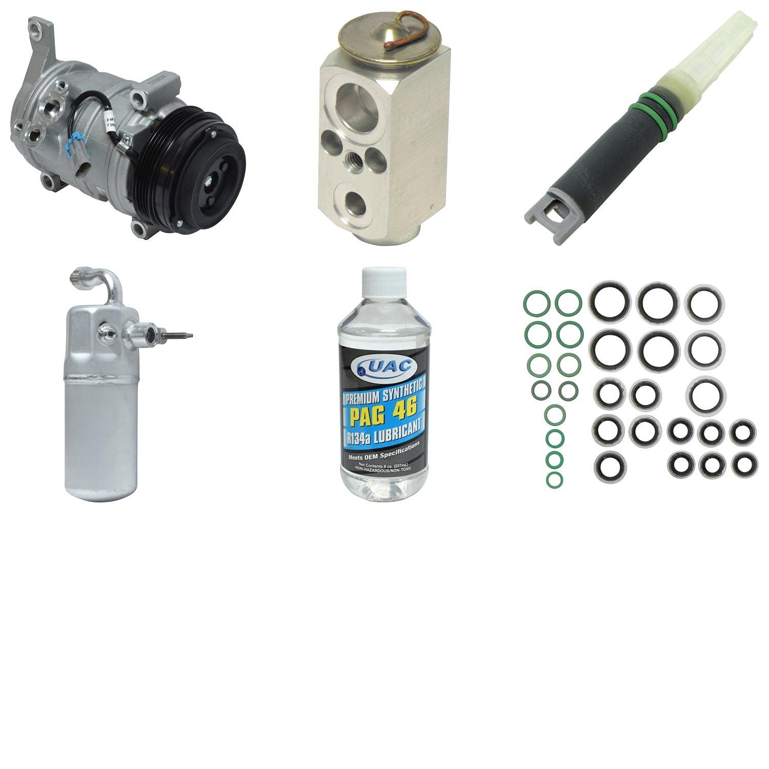 HVAC A/C Compressor Replacement Kit - Compatible with Multiple Car Models | High-Performance Auto AC Compressor Kit for Smooth Cooling | Ideal for DIY Car Repairs & Professional Mechanics