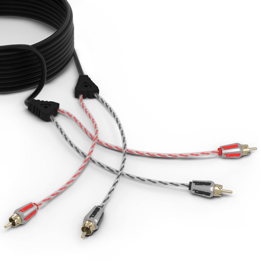 High-Quality Level 3 RCA Audio Cable - 100% Pure Copper OFC - 20 Feet Long for Home Theater, Hi-Fi Systems & Professional Audio Equipment